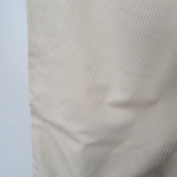 Michael Kors Women's 10 Khaki Tan Cropped Work Dress White Pinstripe Business - Picture 7 of 10